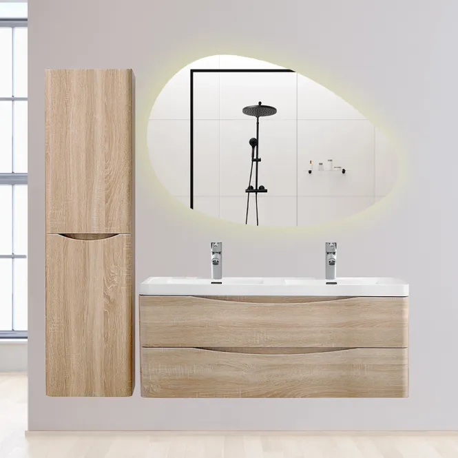 Hovedbilde Badnor Mette 120cm dobbel +40cm mbl.lpk (50104) Lucy speil