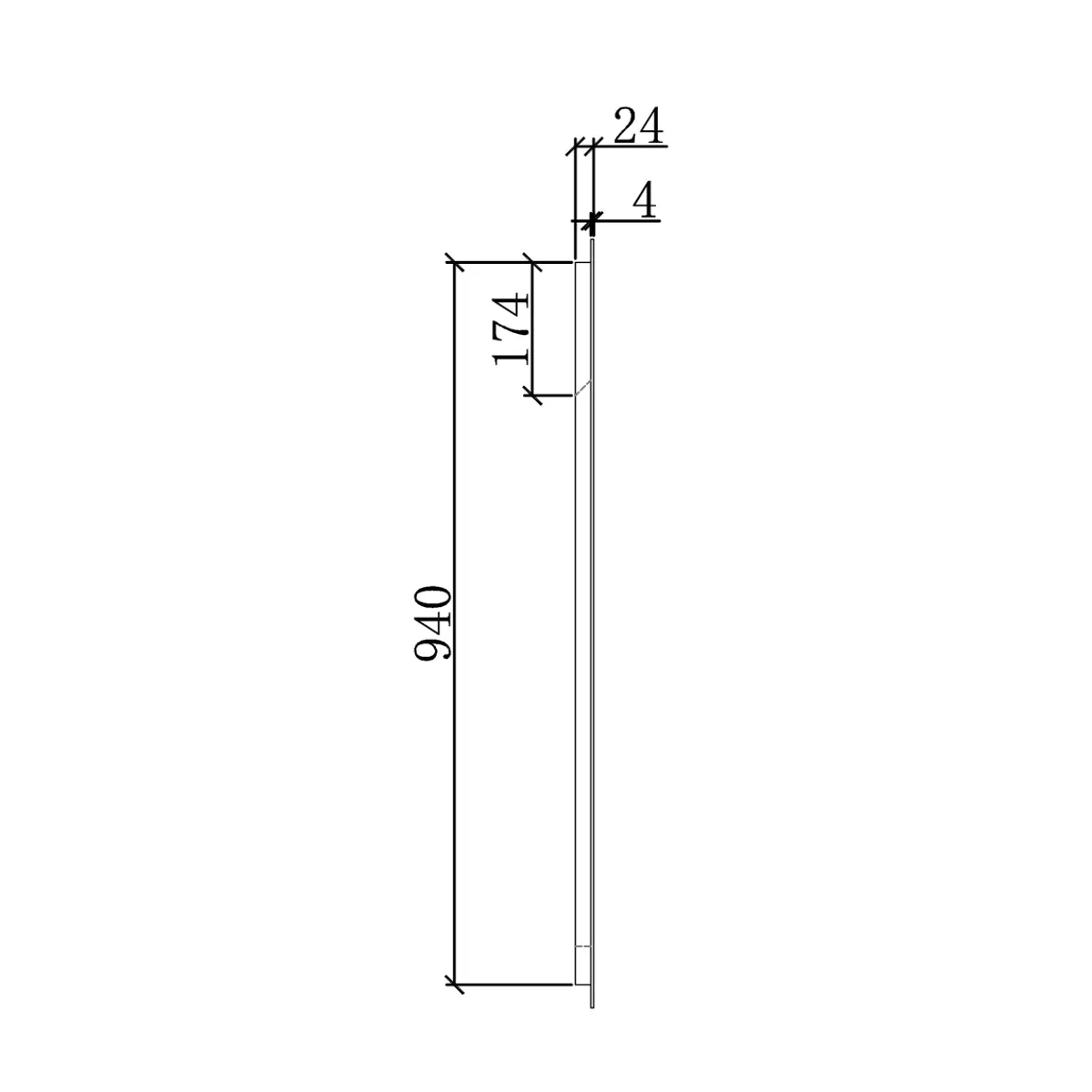 Badnor Merethe 90+40cm mbelpk (7112) Sissel rundt speil