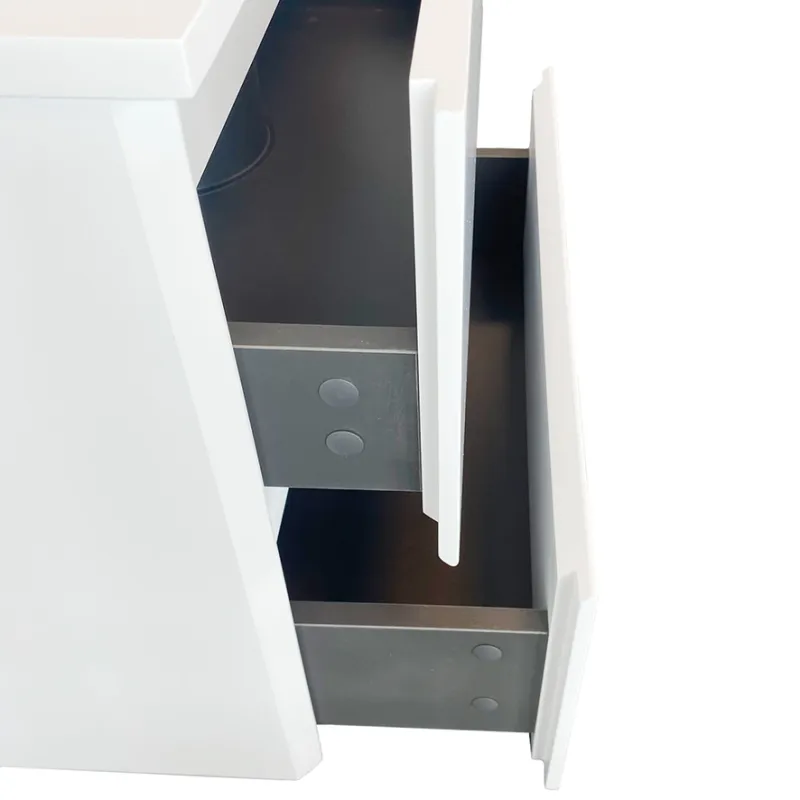 Badnor Melanie HVIT 90cm servantskap m/SORT benkeplate