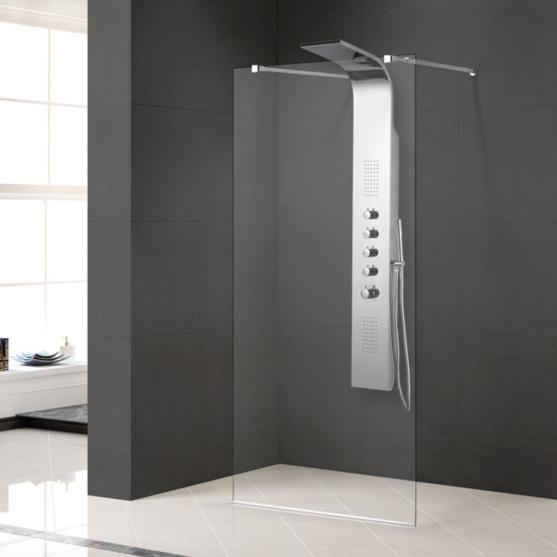 Badnor Perfect Rain dusjpanel m/ termostatbatteri KROM