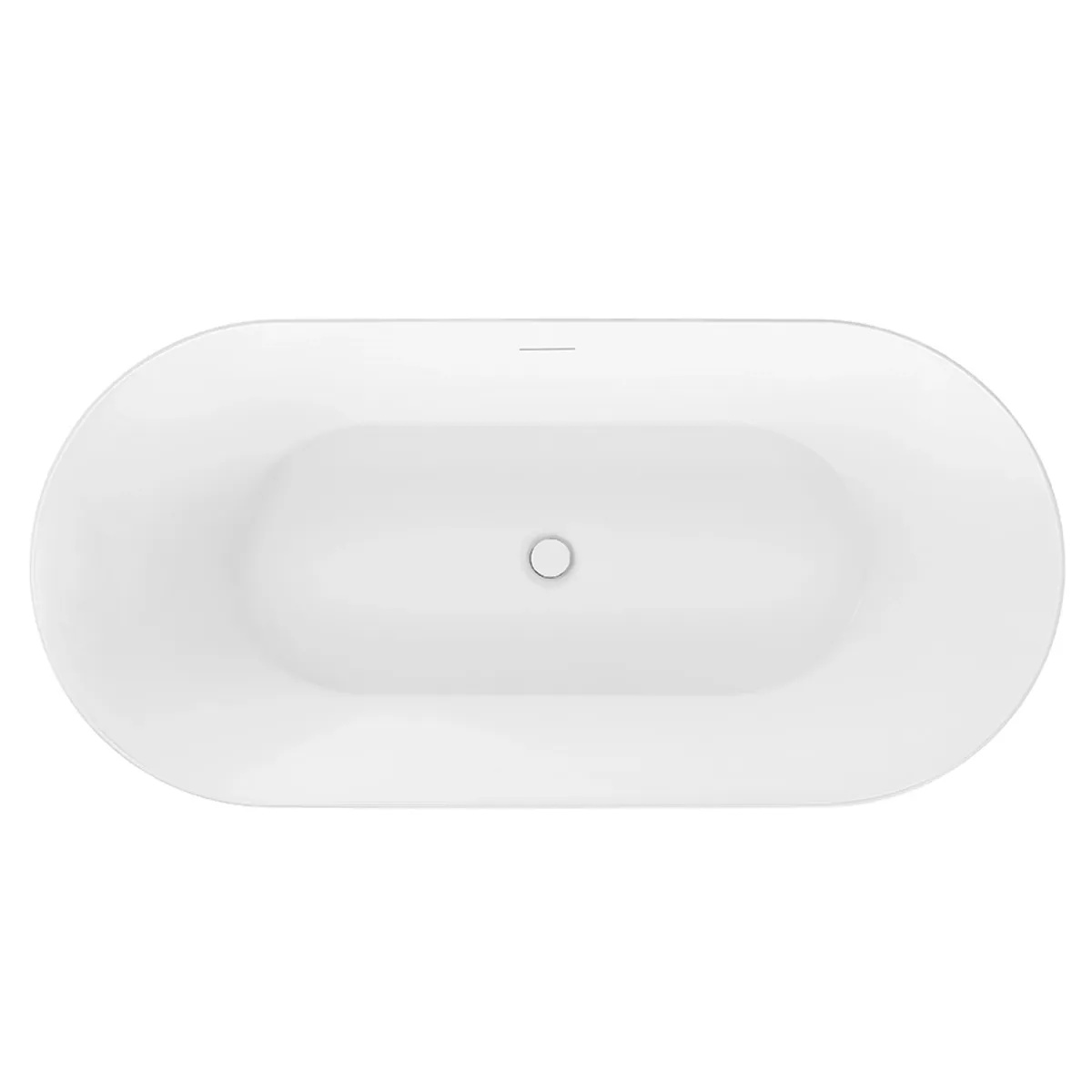 Badnor Orient Rina - matt HVIT frittstående badekar -150cm