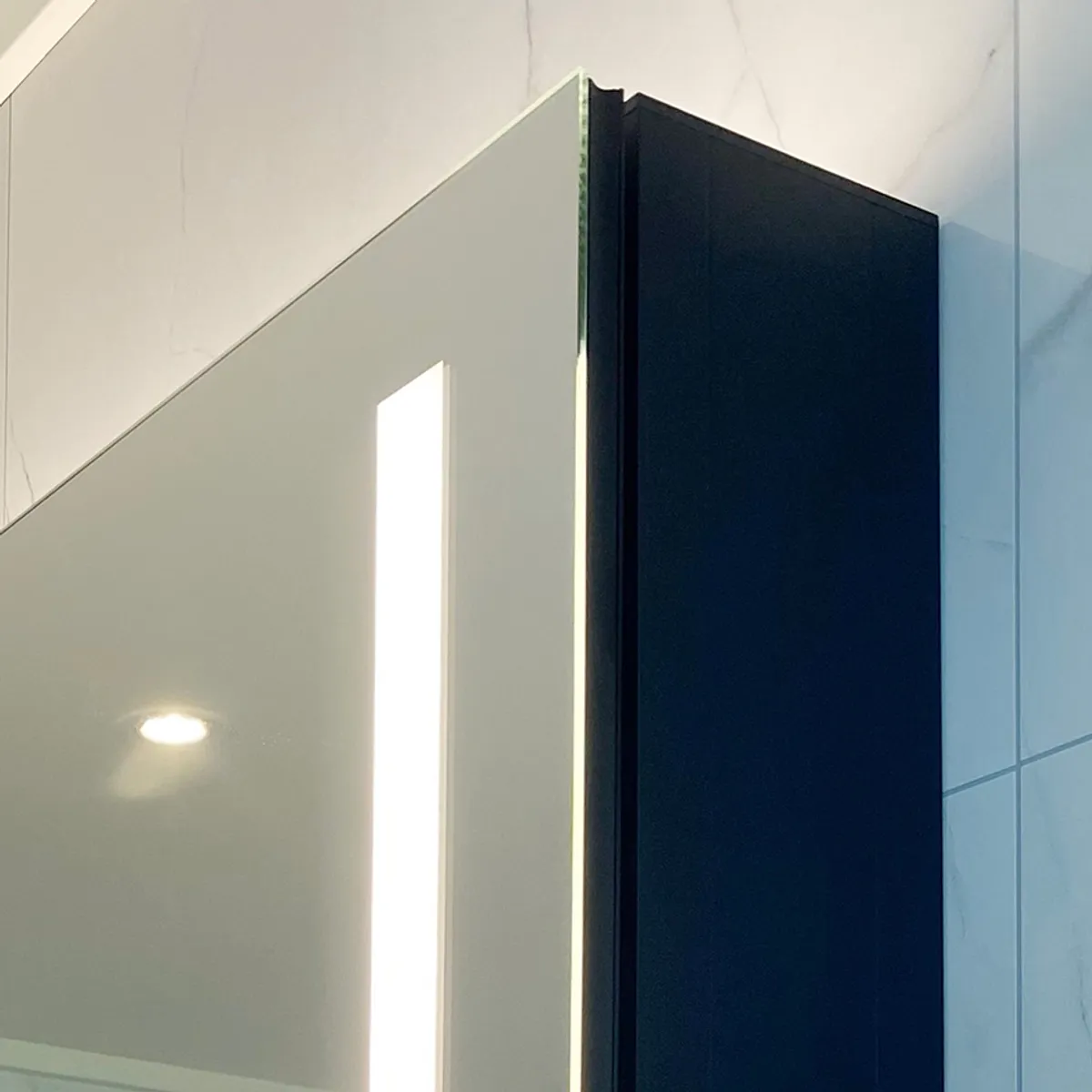 Badnor Melissa 120+40cm mbl.pk m/dobbel servant (98521) Leah speilskap m/lys