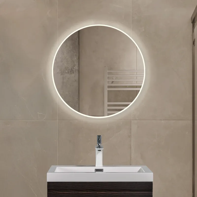 Badnor Lissie rundt baderomsspeil (60cm) med LED-belysning