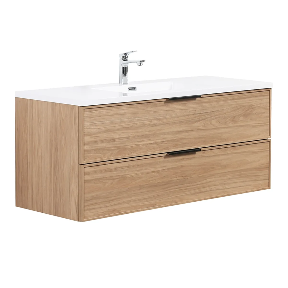 Badnor Melissa 120cm mbl.pk m/enkel servant (97430) Lucy speil m/lys
