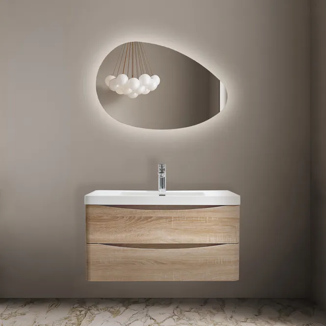 Hovedbilde Badnor Mette 90cm møbelpk (51004) Lucy speil