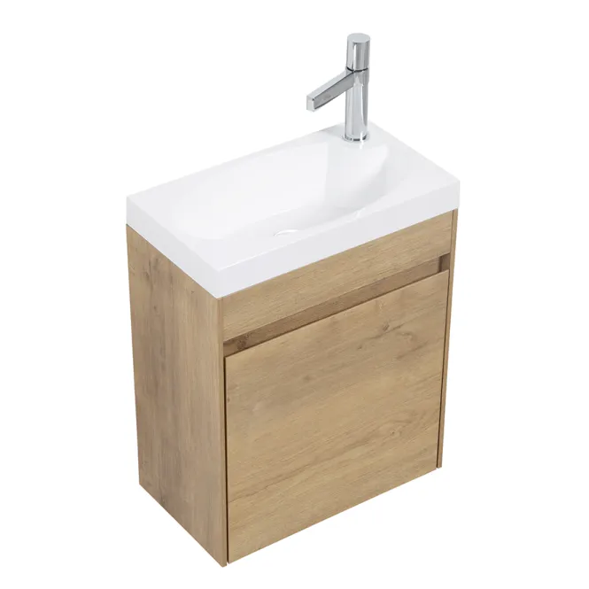 Hovedbilde Badnor Milla LYS EIK servantskap m/hvit servant - 46cm