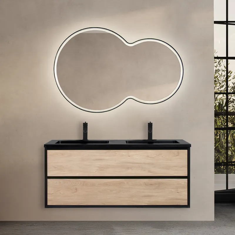 Badnor Martine 120cm dobbel servant (6405) Leonora speil