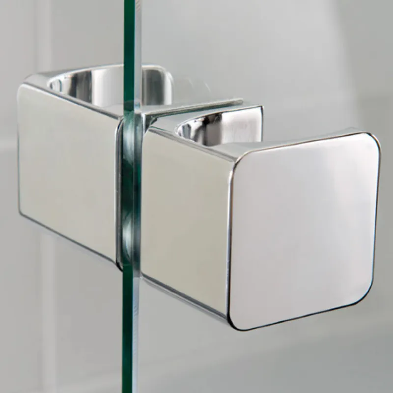 PureDay Walk-in 110-120x80/90/100cm med skyvedør (krom)
