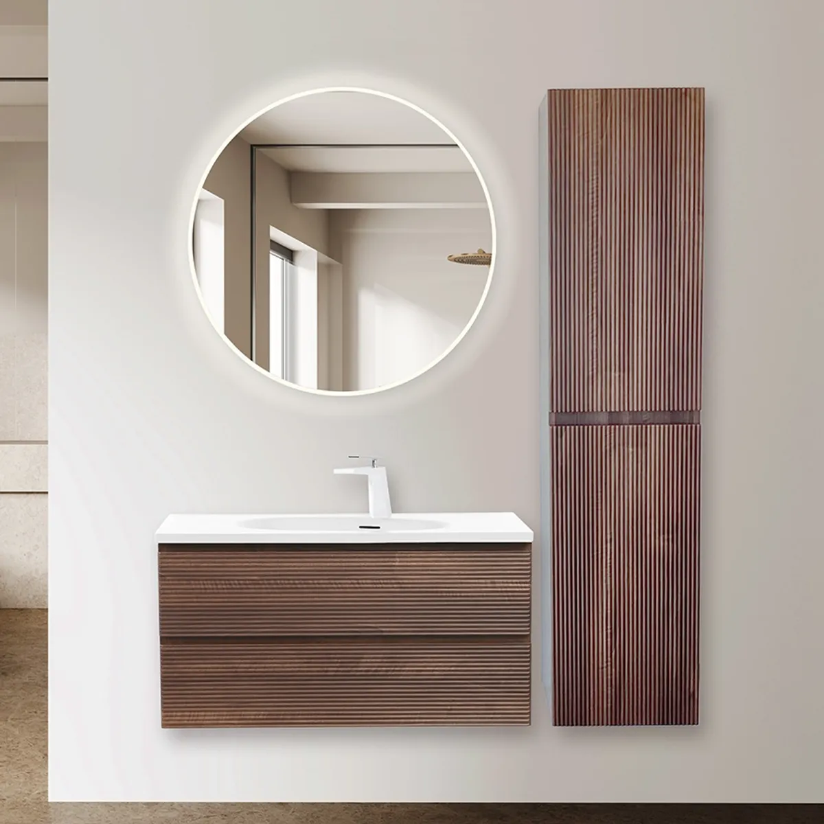 Badnor Maiken 100+40cm mbl.pk (95110) Lissie speil m/lys