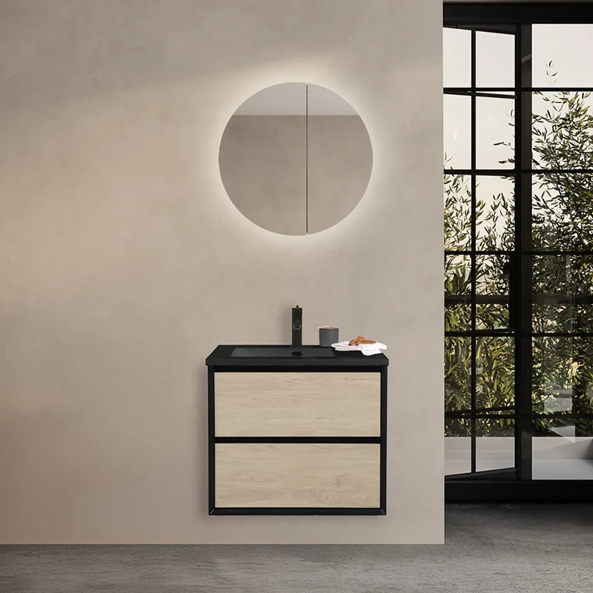 Badnor Martine 60cm mbl.pk. (6104) Live RUNDT SPEILSKAP