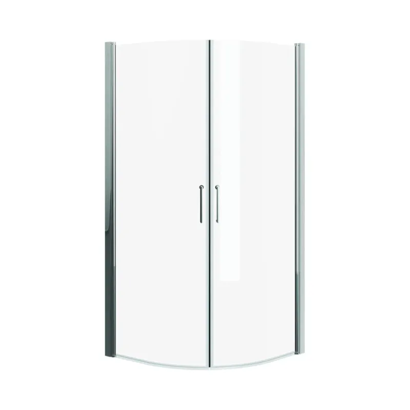 Imber buet 80x80 dusjhjørne, KROM