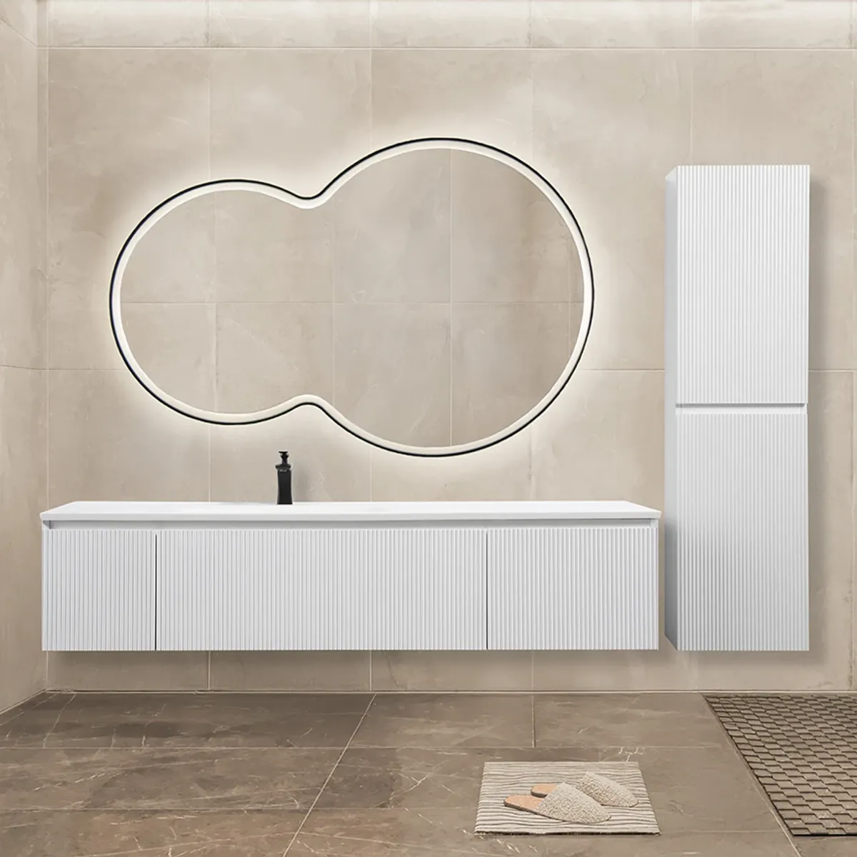 Badnor Merethe 165+40cm møbelpk. (7315) Leonora speil