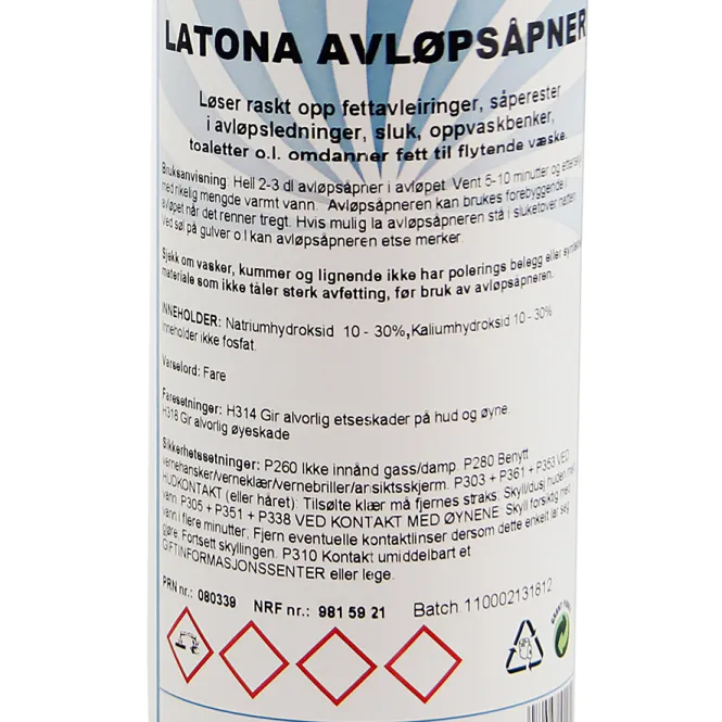 Hovedbilde Latona Avløpsåpner 1000ml