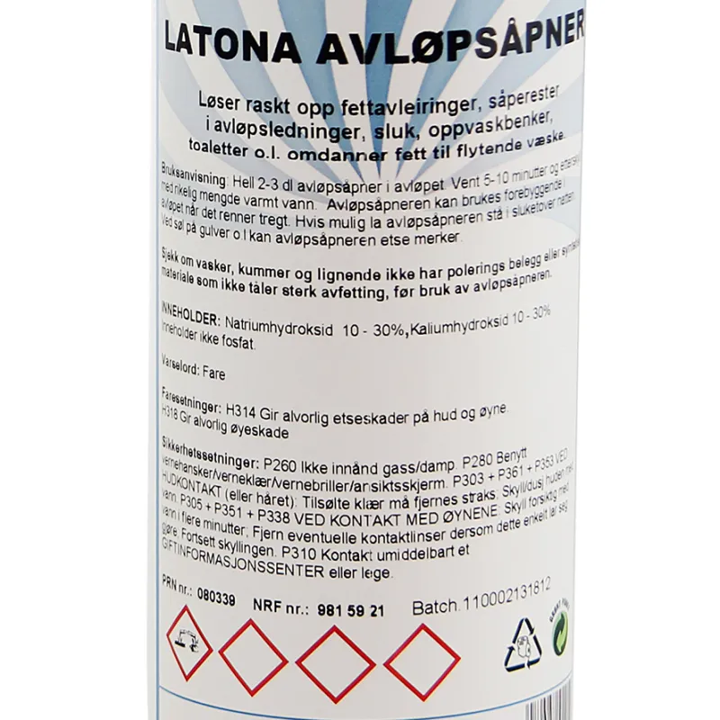 Latona Avløpsåpner 1000ml