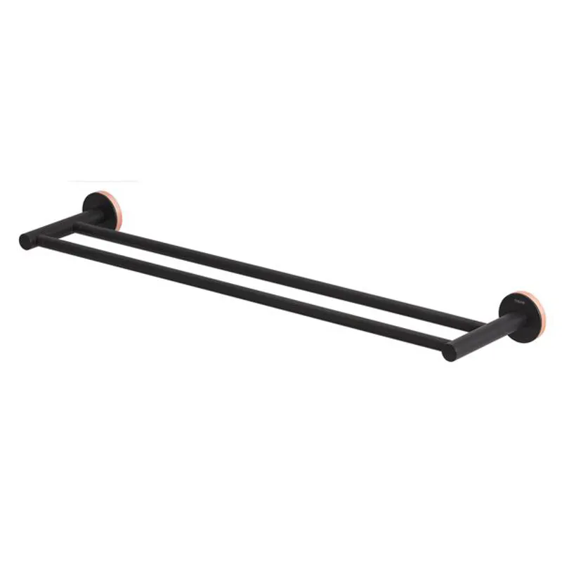 Tiger Urban håndklestang 60cm - dobbel - matt sort