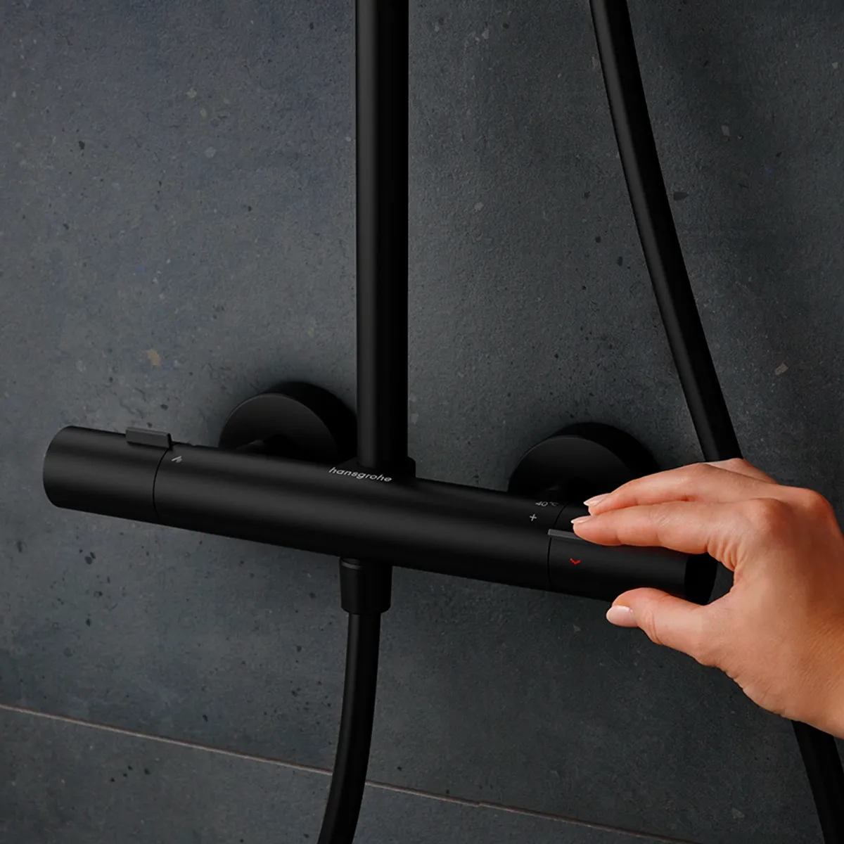 Hansgrohe Pulsify S Puro takdusjsett - MATT SORT