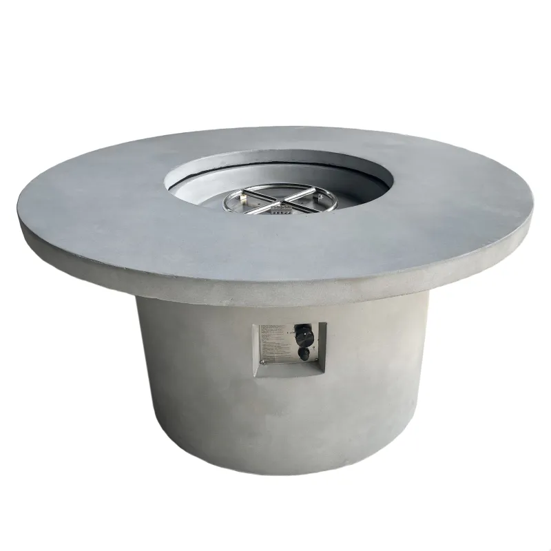Arctic A-804, Ø122cm gassdrevet peisbord, GRANITE