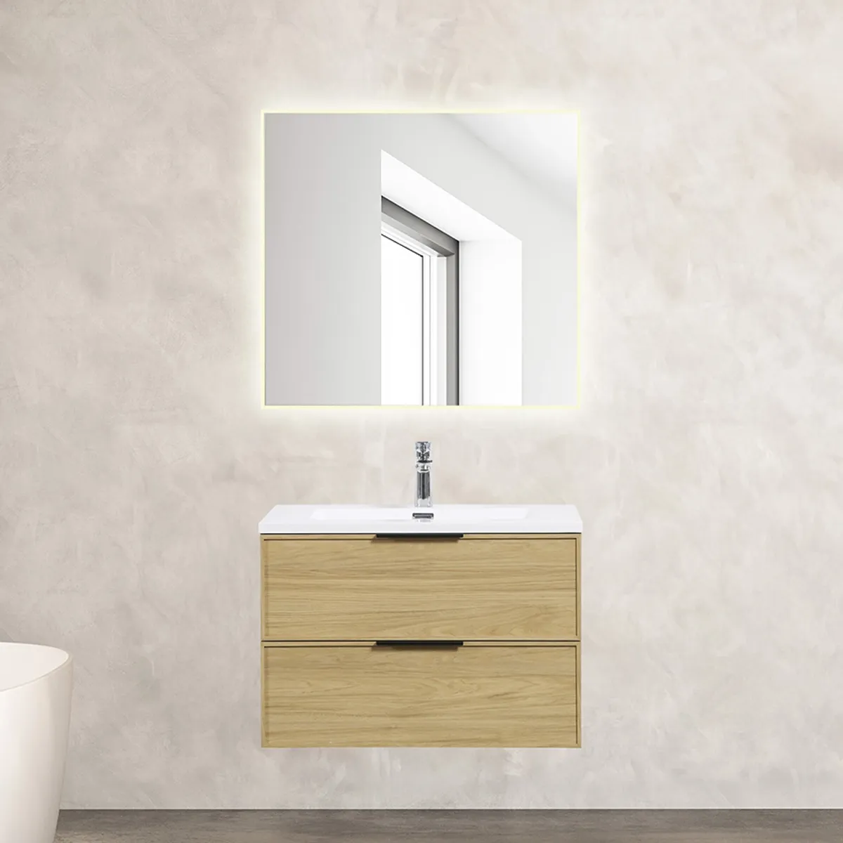 Badnor Melissa 75cm mbl.pk (97230) Lotte speil m/lys