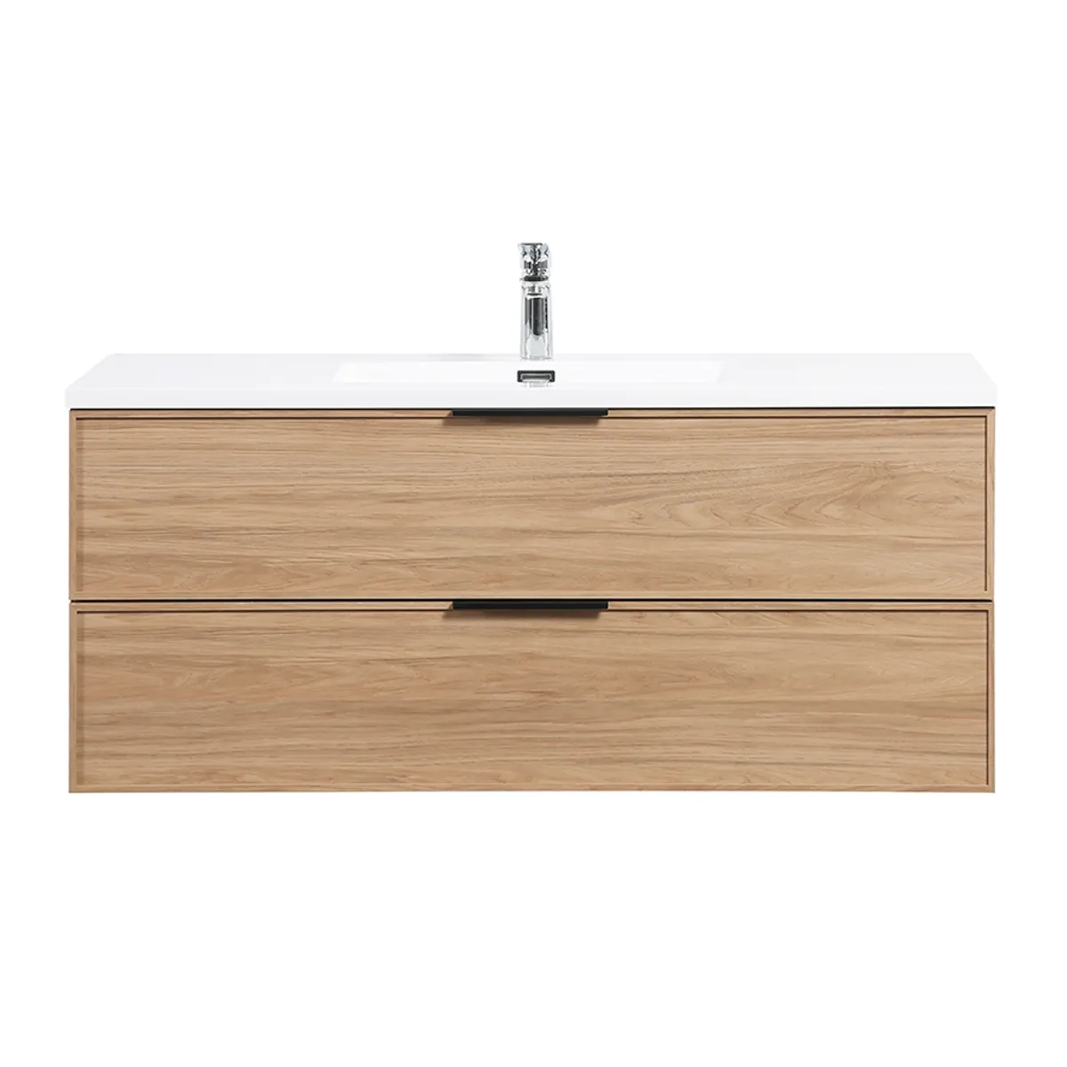 Badnor Melissa 120cm mbl.pk m/enkel servant (97420) Sandy speil m/lys