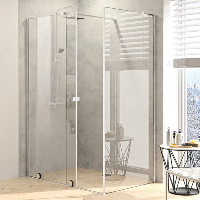PureDay Walk-in 110-120x80/90/100cm med skyvedør (krom)