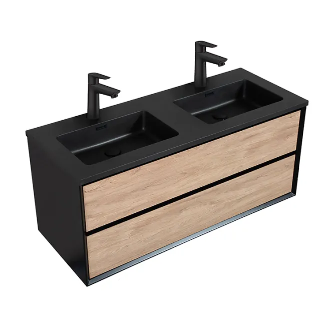 Hovedbilde Badnor Martine 120+40cm dobbel servant (6418) Sienna speil