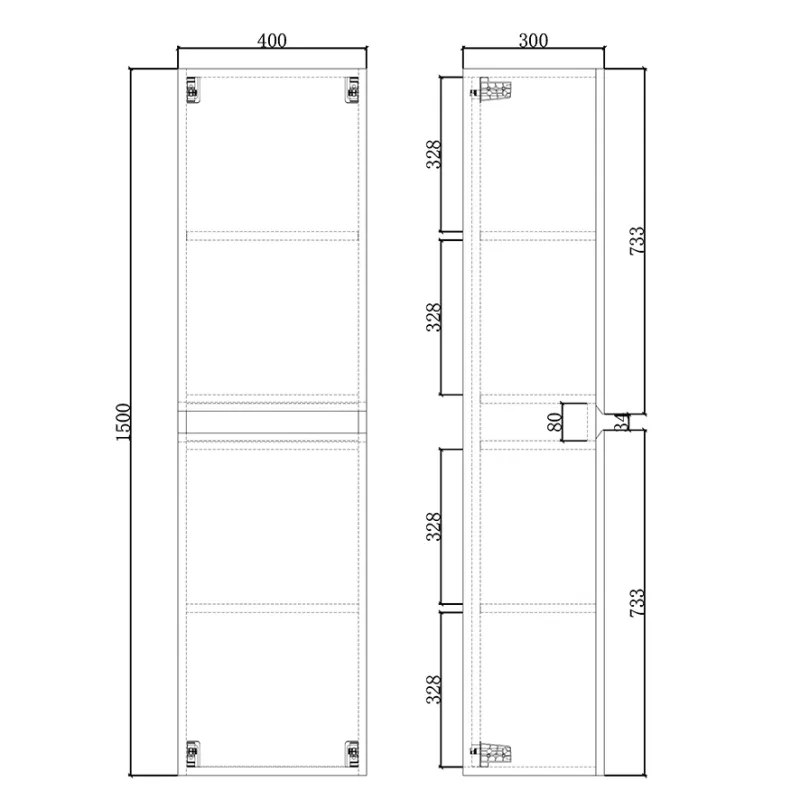 Badnor Merethe 120+40cm møbelpk (7217) Sienna ovalt speil