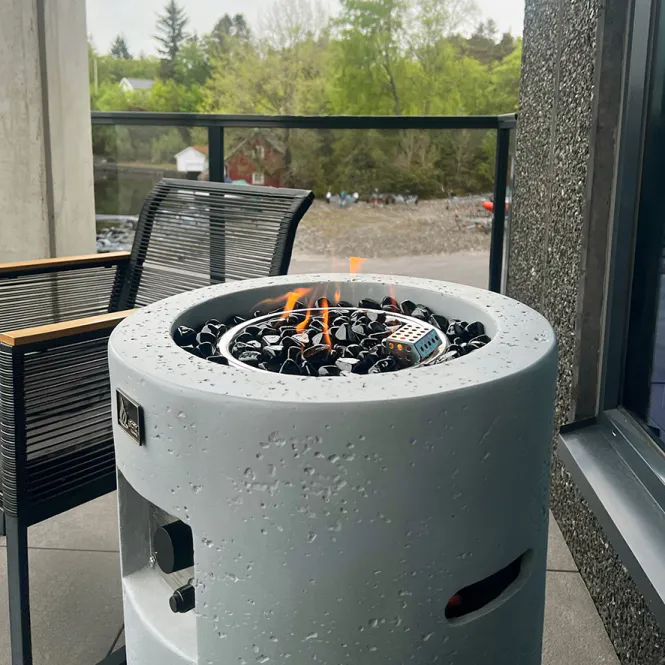 Hovedbilde Arctic A-351 gassdrevet peisbord, CLOUDY GREY