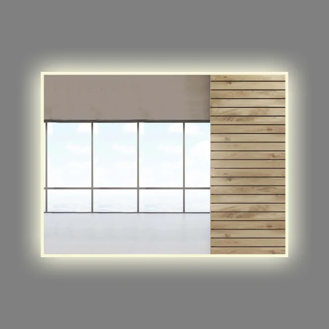 Hovedbilde Badnor Lotte baderomsspeil (80x60cm) med LED-belysning