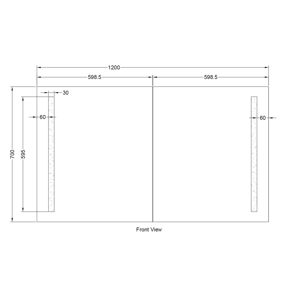 Badnor Melissa 120cm mbl.pk m/enkel servant (97410) Lilly speilskap m/lys