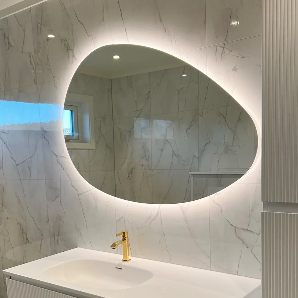 Badnor Marikken 180+35cm mbl.pk. (2522) Lucy speil 2 stk.