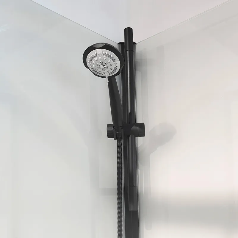 Badnor Scandia Black 6-2 dusjkabinett buet 90x90cm m/dusjsett
