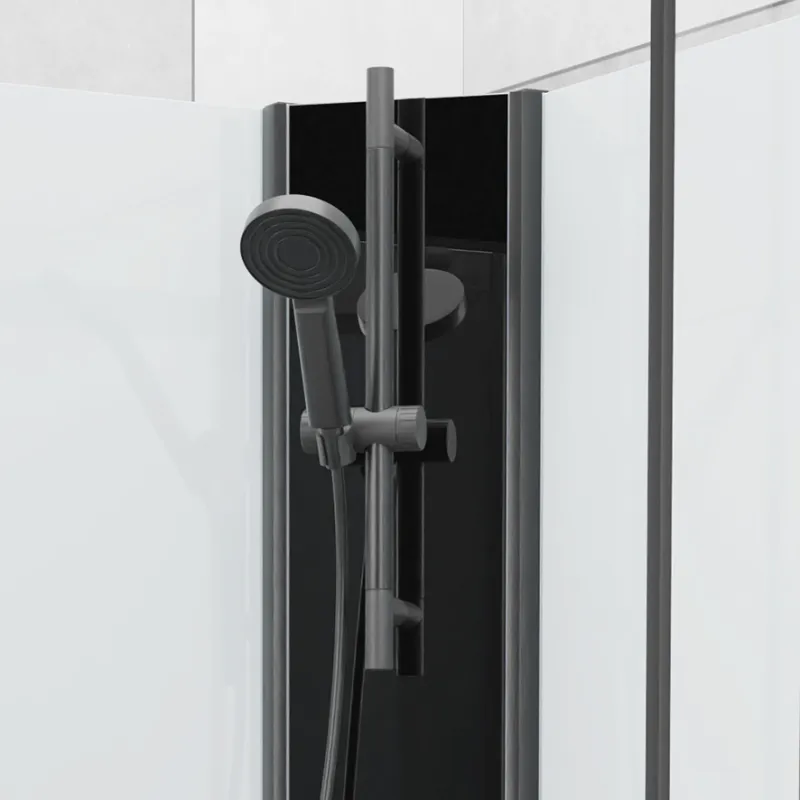 Badnor Scandia Black lux 8-2 dusjkabinett 105x90cm m/dusjsett