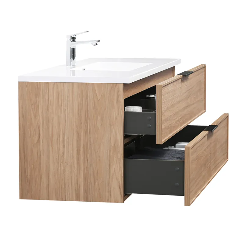 Badnor Melissa 120cm mbl.pk m/enkel servant (97430) Lucy speil m/lys