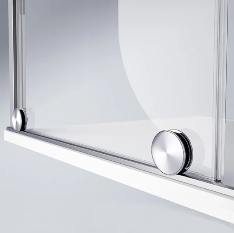 PureDay Walk-in 110-120x80/90/100cm med skyvedør (krom)