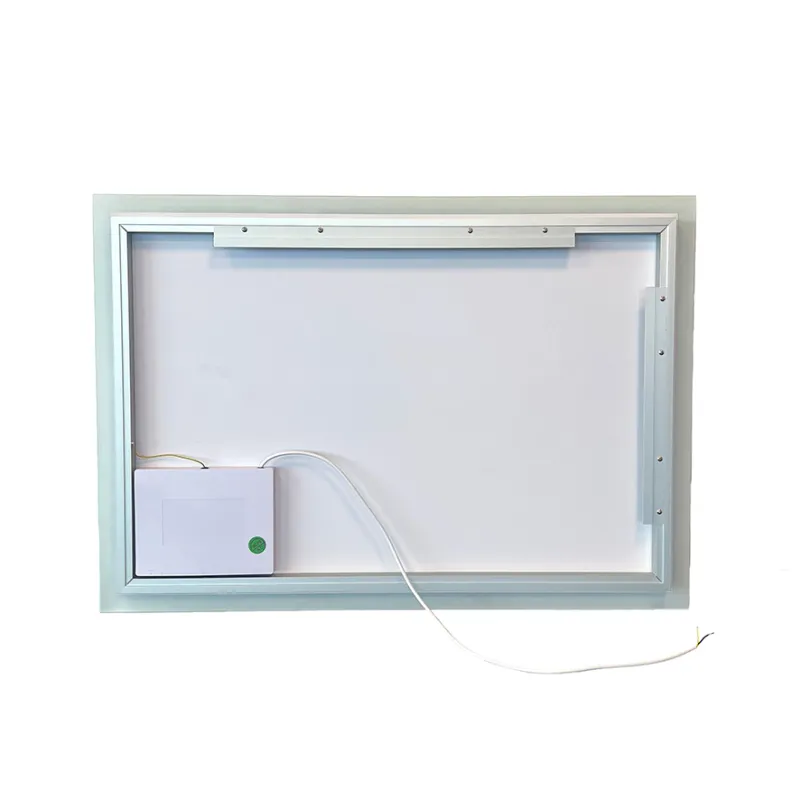 SPEILPRØVE (101) Rektangulært baderomsspeil m/LED-belysning, 102x71cm