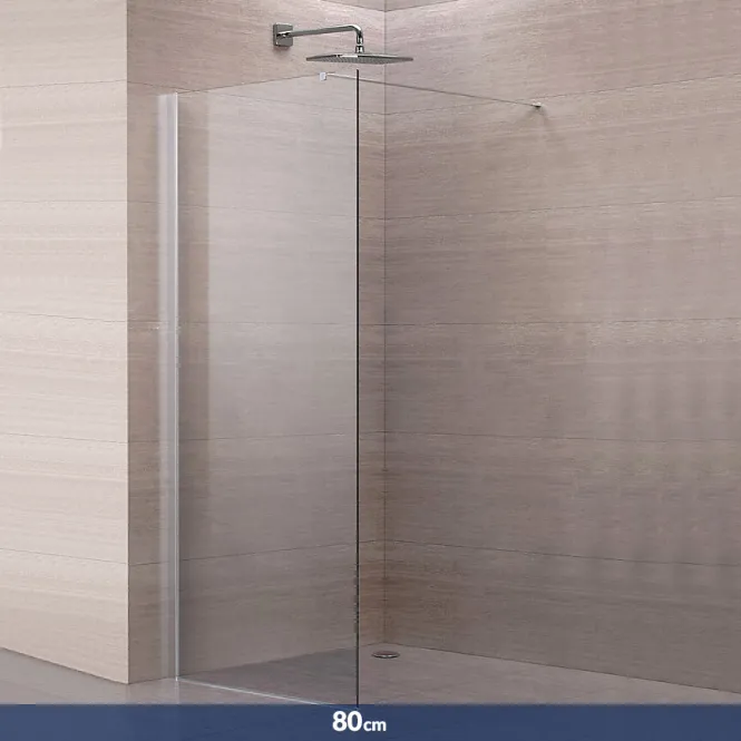 Hovedbilde Pyxis fastfelt Walk-in hjørne 80cm - krom