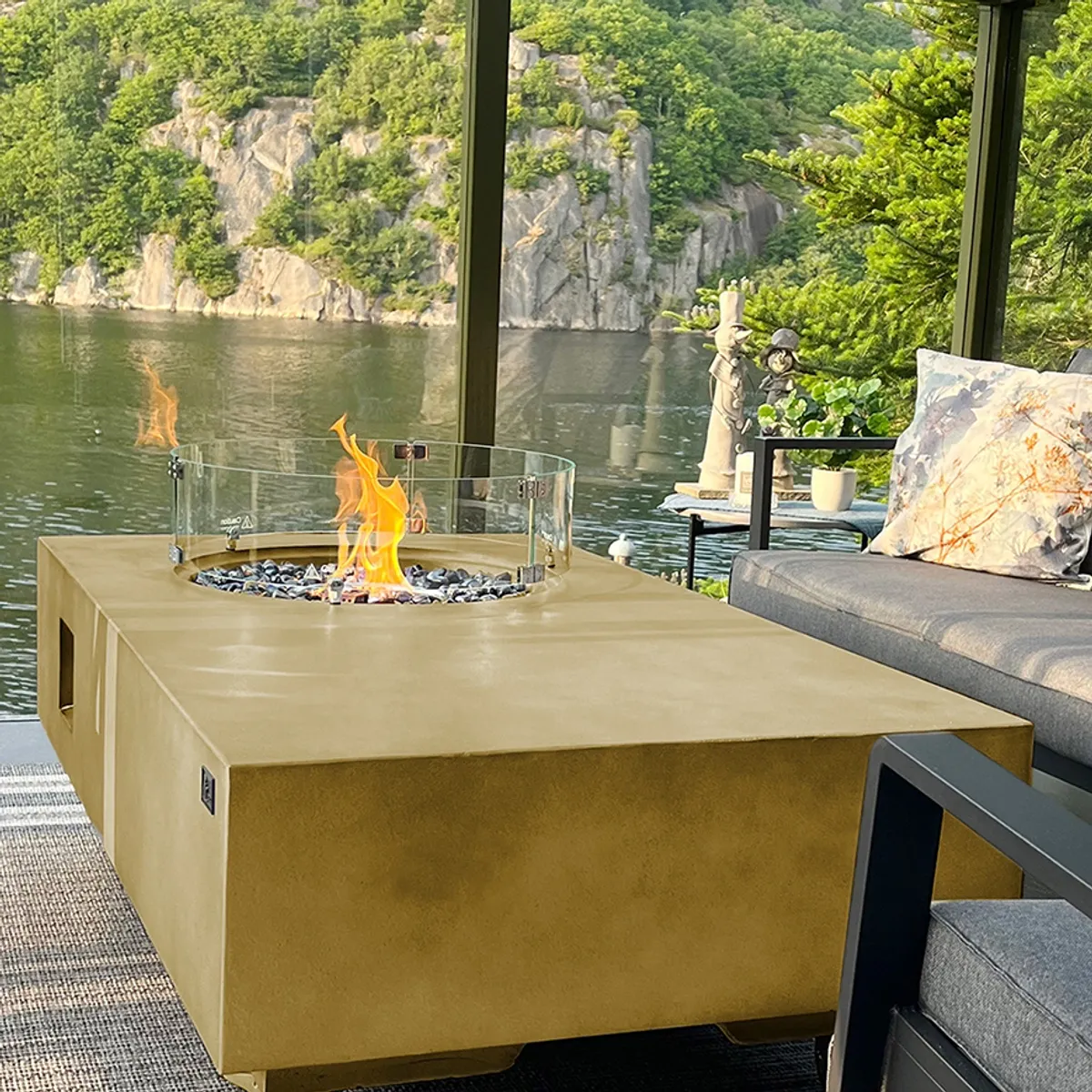 Arctic A-602 gassdrevet peisbord, ANTIQUE BEIGE