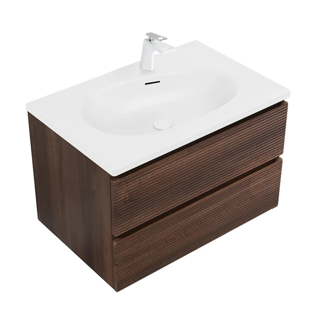 Badnor Maiken 80+40cm mbl.pk. (9419) Leon speilskap m/lys