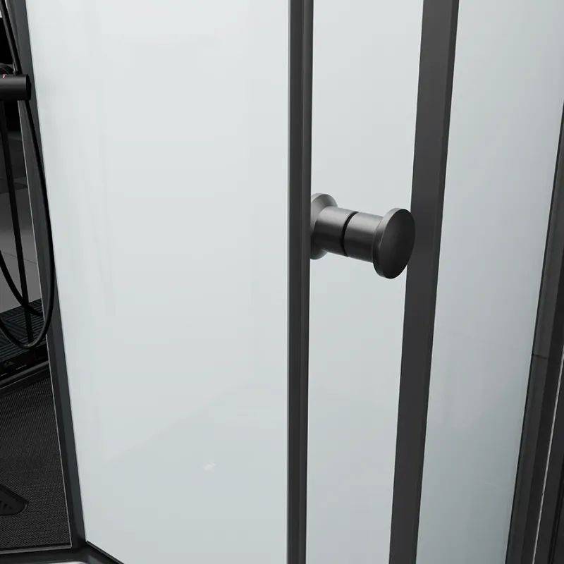 Badnor Scandia Black lux 8-2 dusjkabinett 105x90cm m/takdusjsett