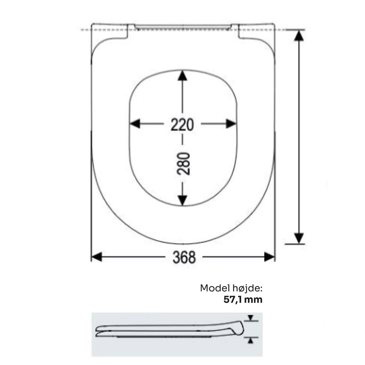 Lavabo Flo / File 2.0 / Glomp toalettsete - hvit