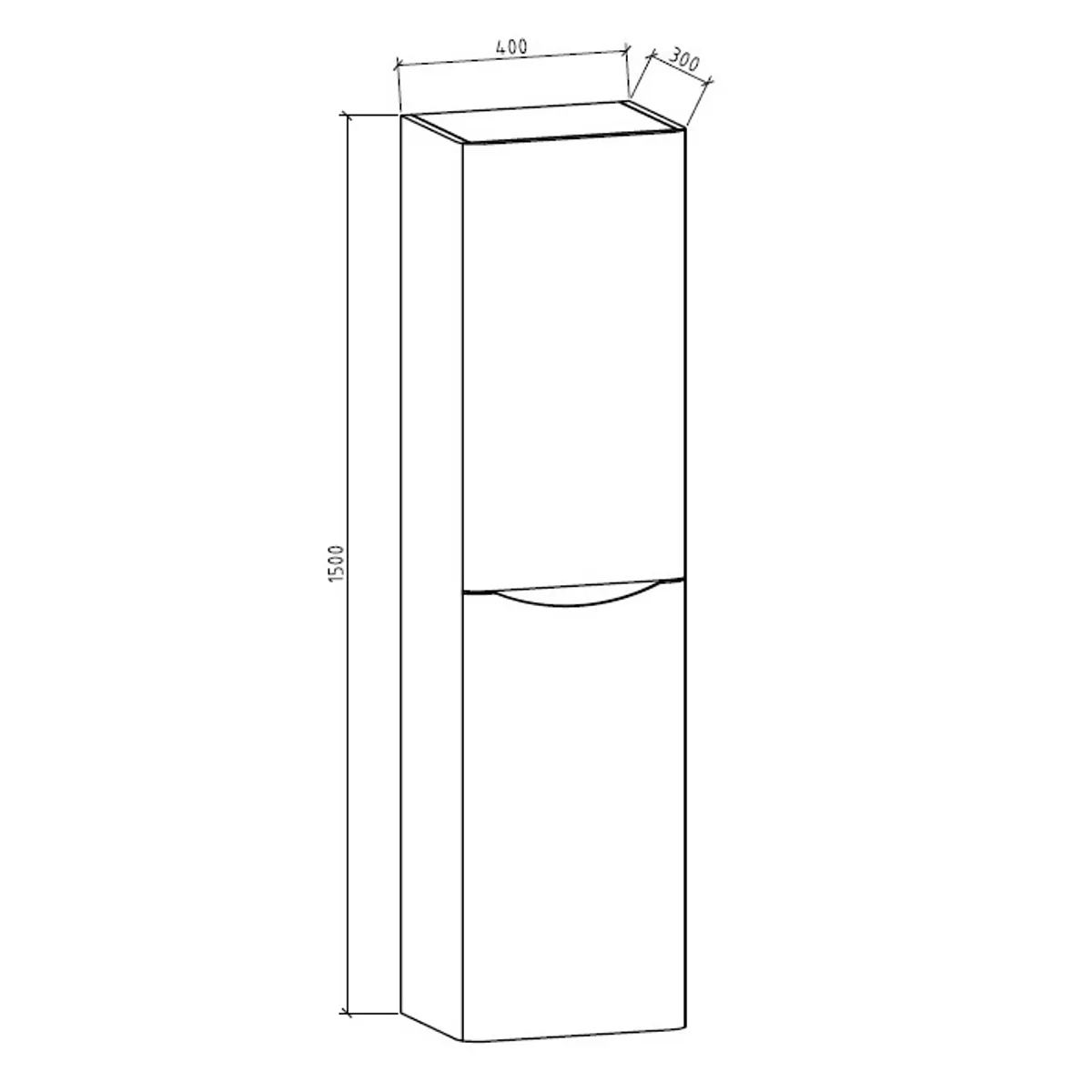 Badnor Mette 60+40cm møbelpk (52103) Lissie rundt speil