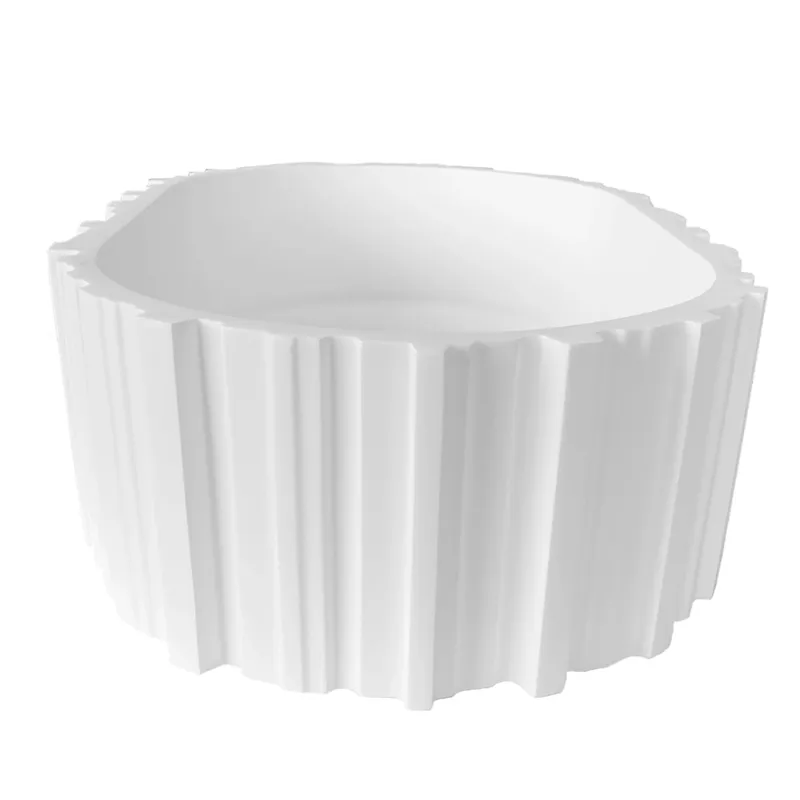 Badnor KStone Locarno Top Solid designservant HVIT MATT, 56x36cm