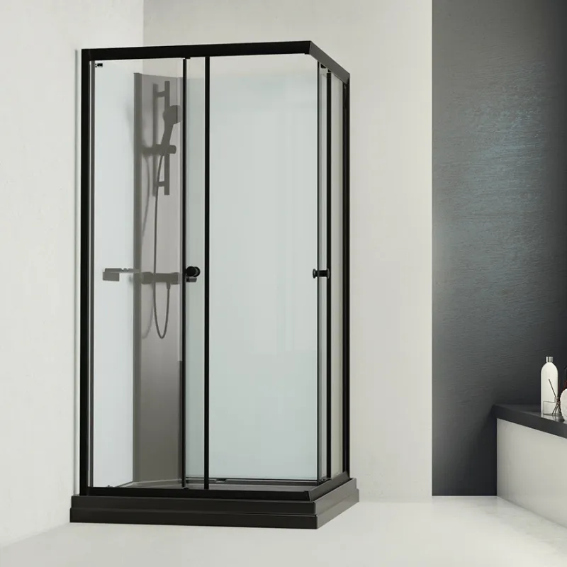 Badnor Scandia Black lux 8-2 dusjkabinett 105x90cm m/dusjsett