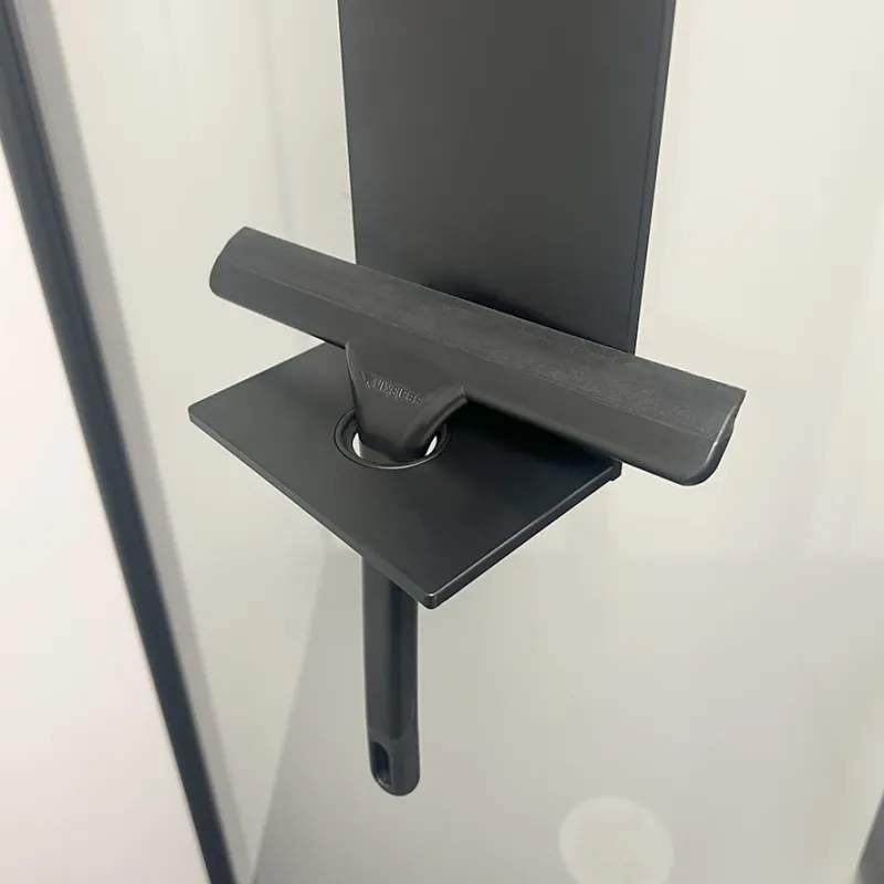Badnor Shape dusjhylle, 755x120x100mm - MATT SORT aluminium