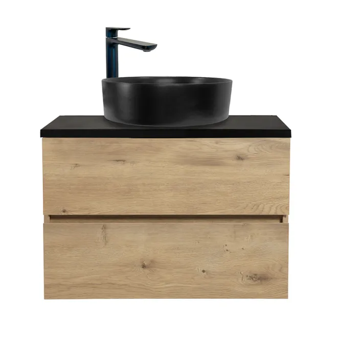 Hovedbilde Badnor Mikala 75cm servantskap m/SORT benkeplate