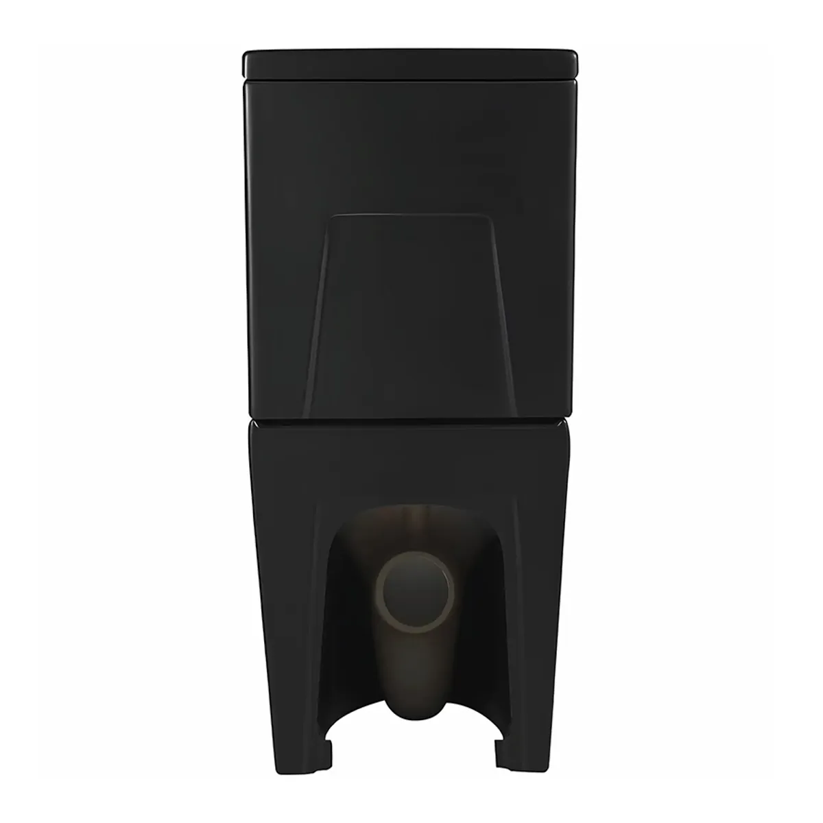Lavabo Studio gulvtoalett (BTW), matt sort, inkl. toalettsete
