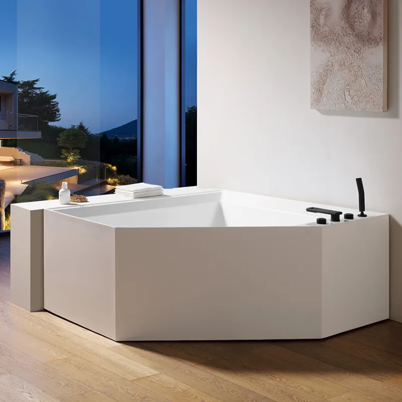 Badnor Fiorella designbadekar m/ innb. blandebatt. 150x150cm