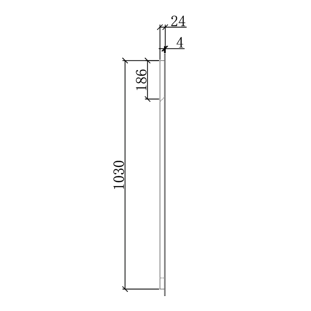 Badnor Mette 120cm enkel mbl.lpk (50005) Sissel speil