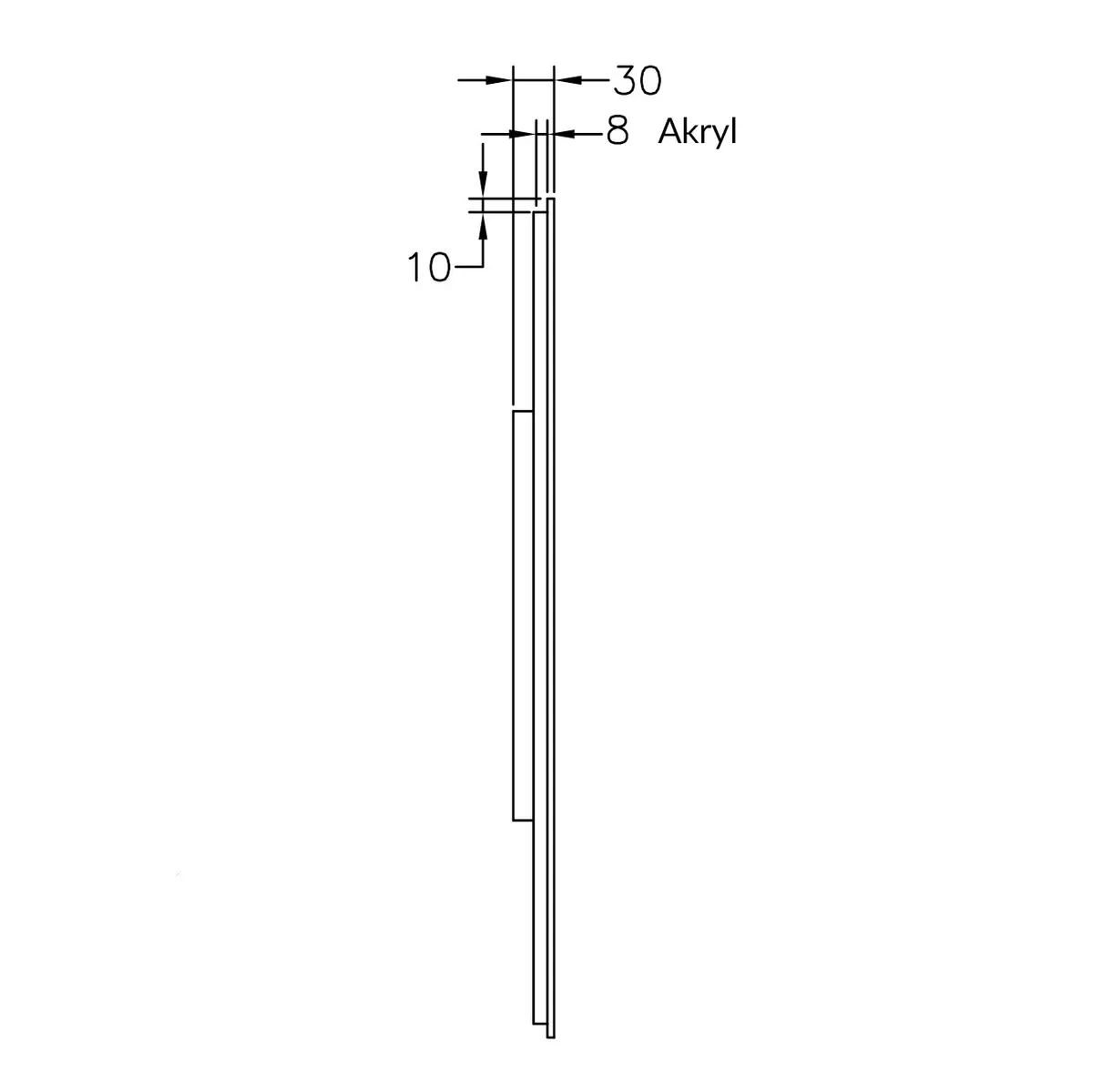 Badnor Mette 90cm møbelpk (51004) Lucy speil