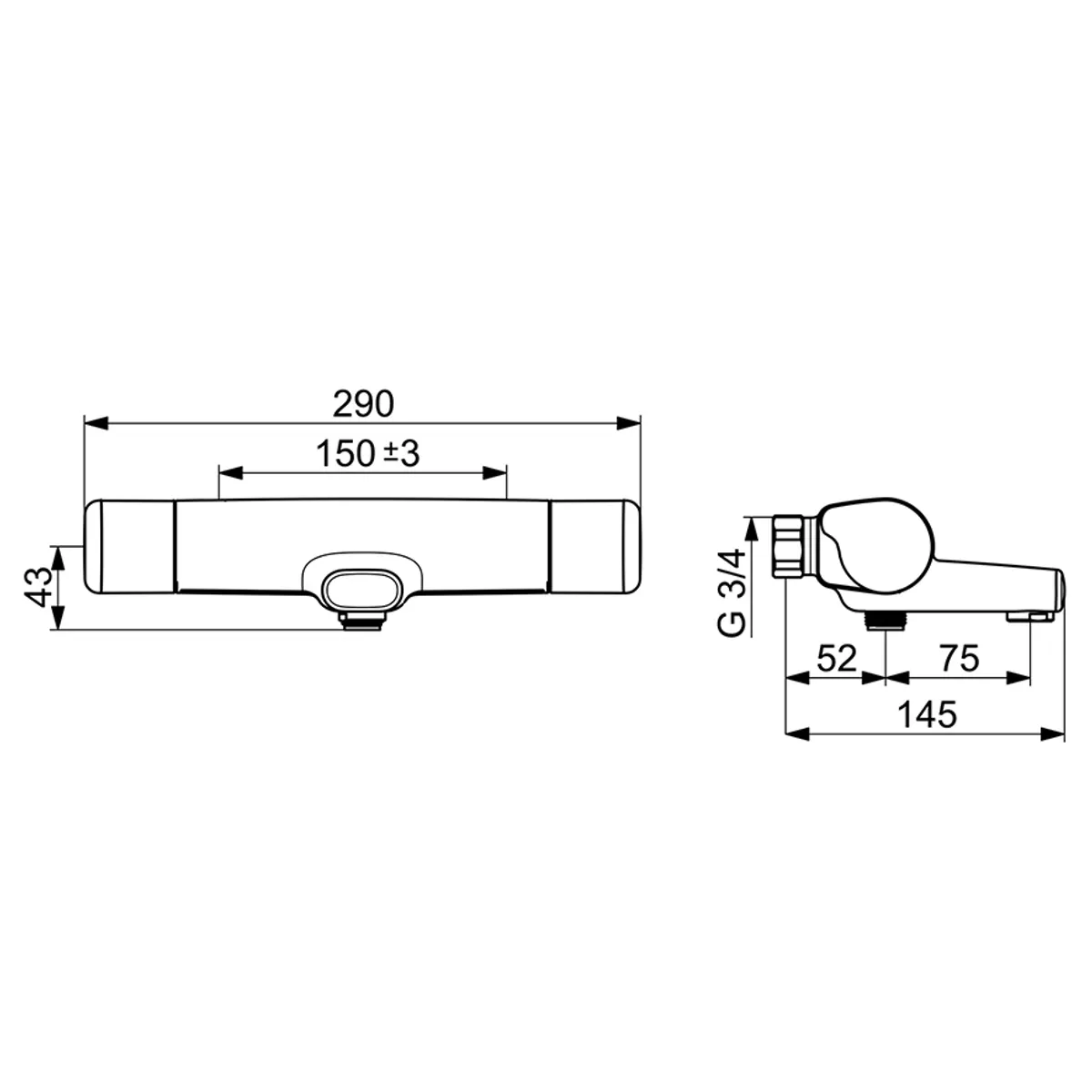 Oras Oramix Comfort 7262C badekararmatur
